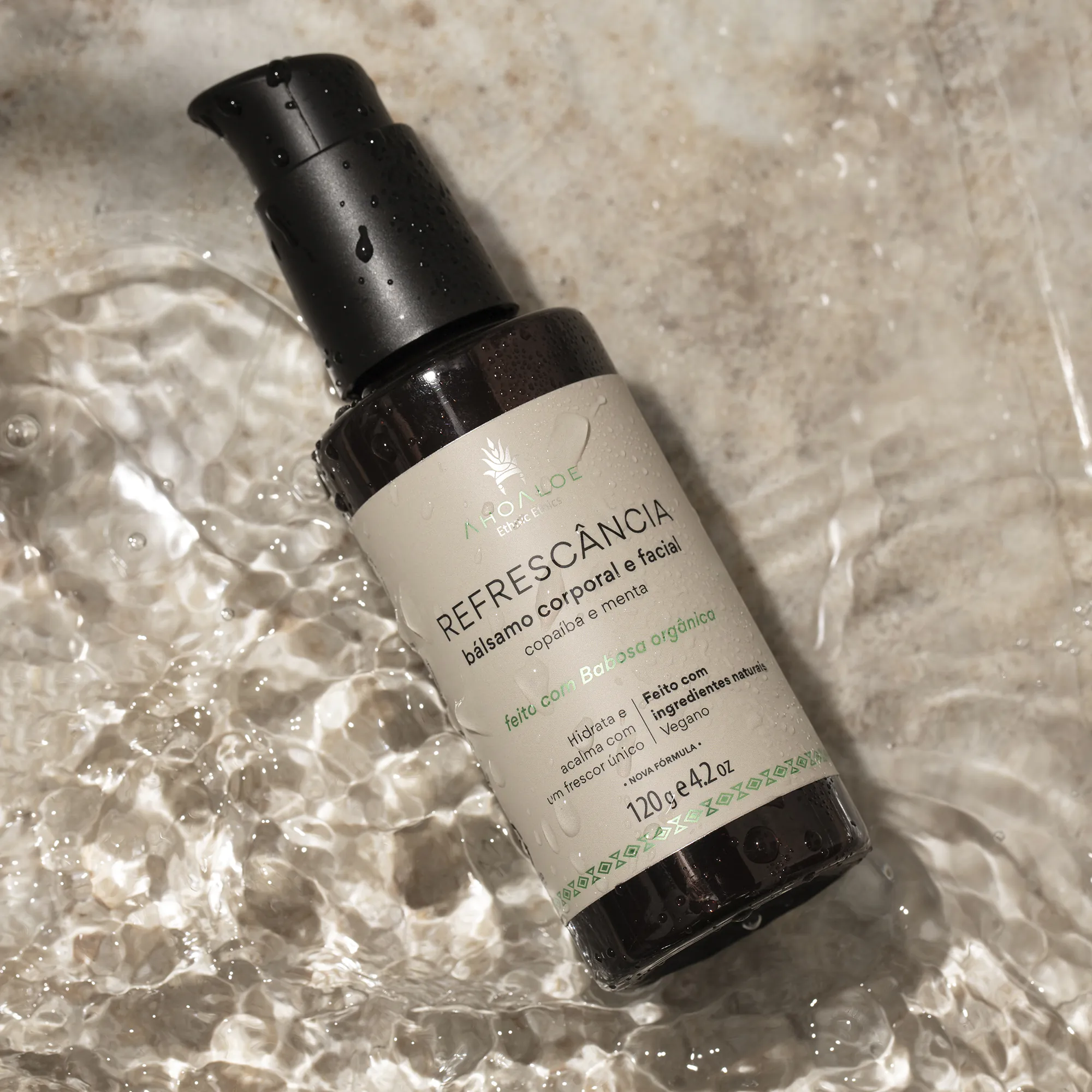 Bálsamo Corporal e Facial de Aloe Vera REFRESCÂNCIA 115ml - Copaíba e Menta - Imagem 8