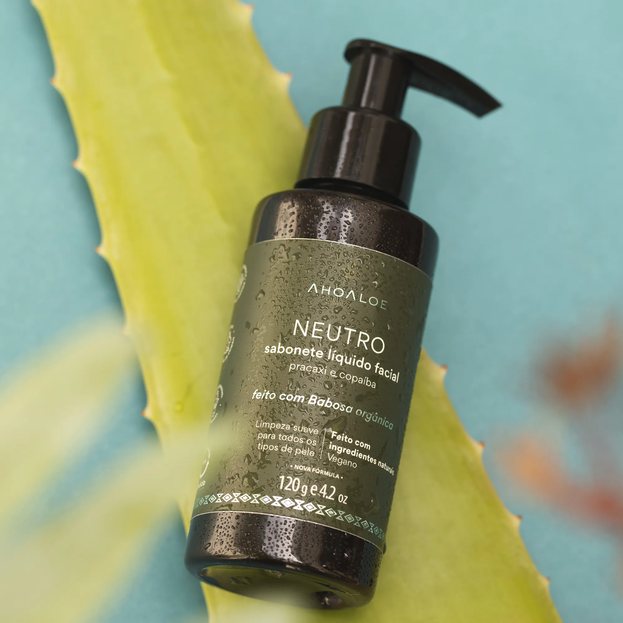 Sabonete Líquido Facial de Aloe Vera Neutro -115g - Pracaxi e Copaíba - Imagem 7