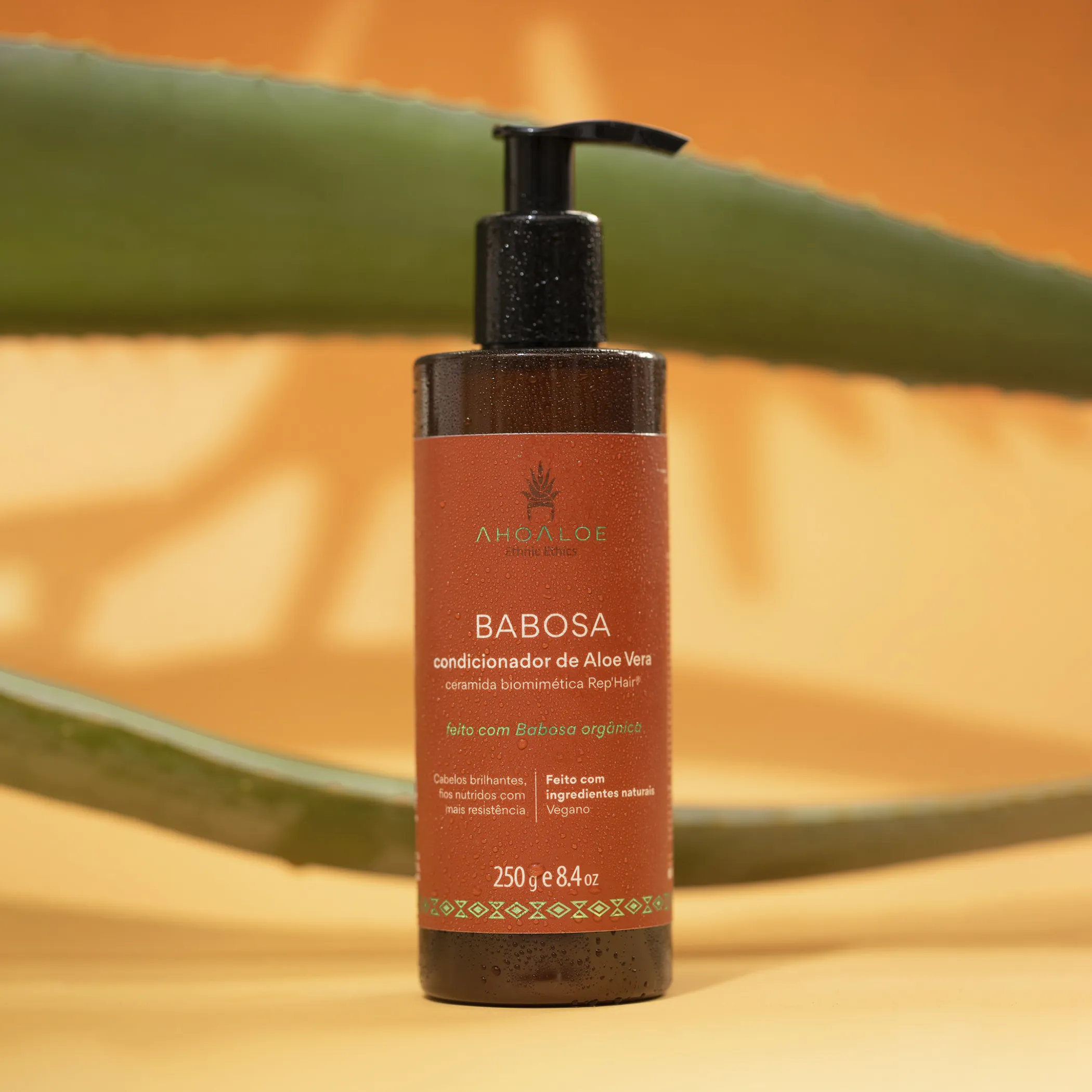 Condicionador de Aloe Vera BABOSA - Ceramida Biomimética - 250ml - Imagem 6