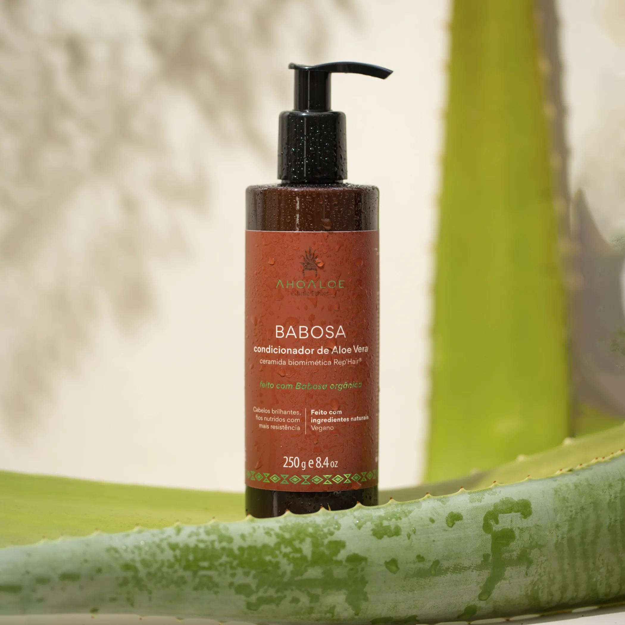 Condicionador de Aloe Vera BABOSA - Ceramida Biomimética - 250ml - Imagem 7