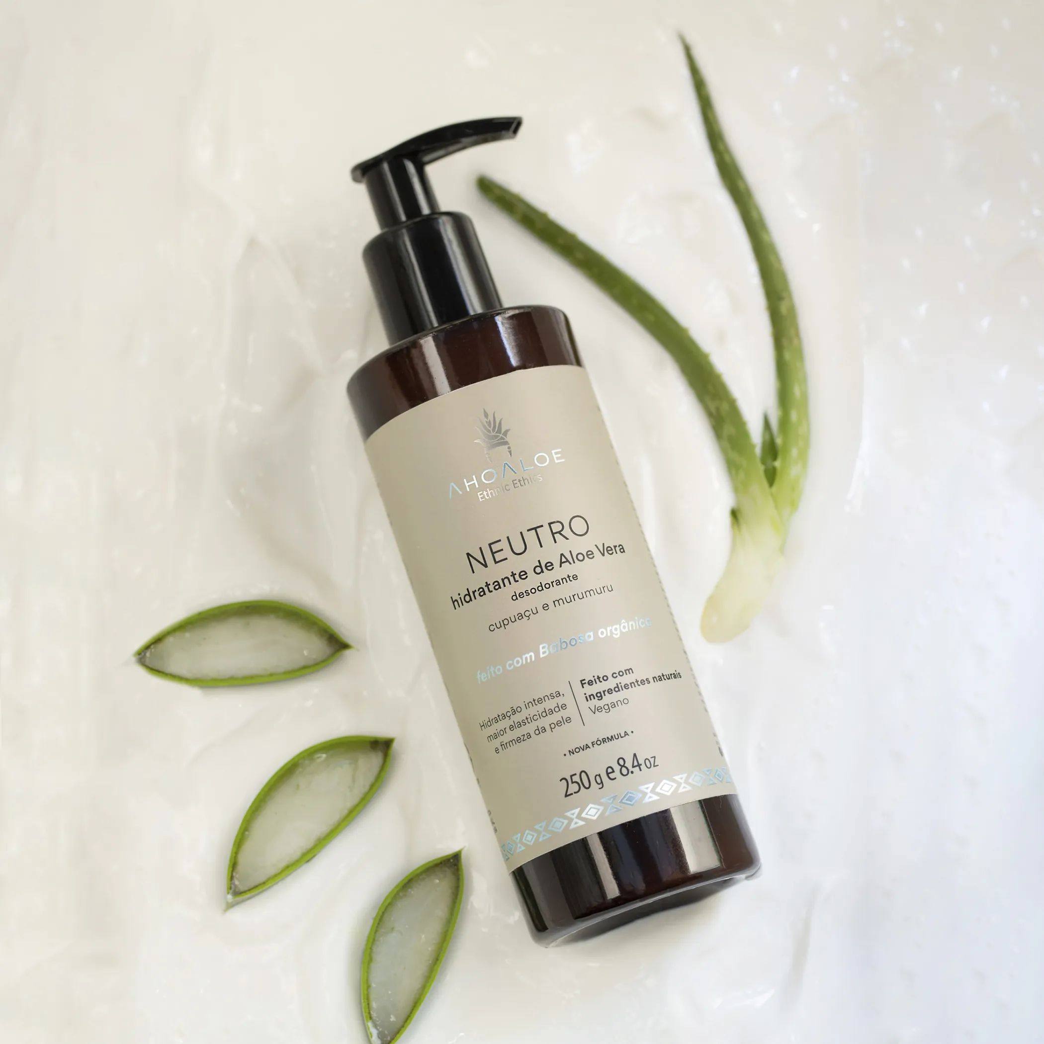 Hidratante de Aloe Vera NEUTRO - 250g - Cupuaçu e Murumuru - Imagem 8