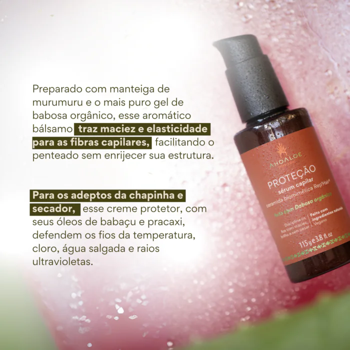 sérum capilar condicionante PROTEÇÃO - ceramida biomimética e tucumã - 115g - Imagem 2