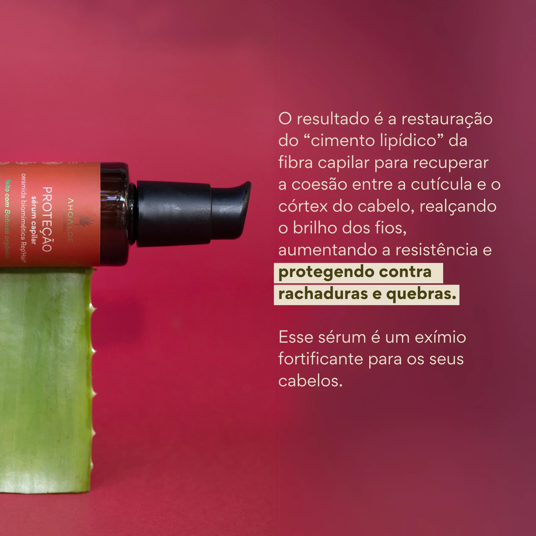 sérum capilar condicionante PROTEÇÃO - ceramida biomimética e tucumã - 115g - Imagem 3