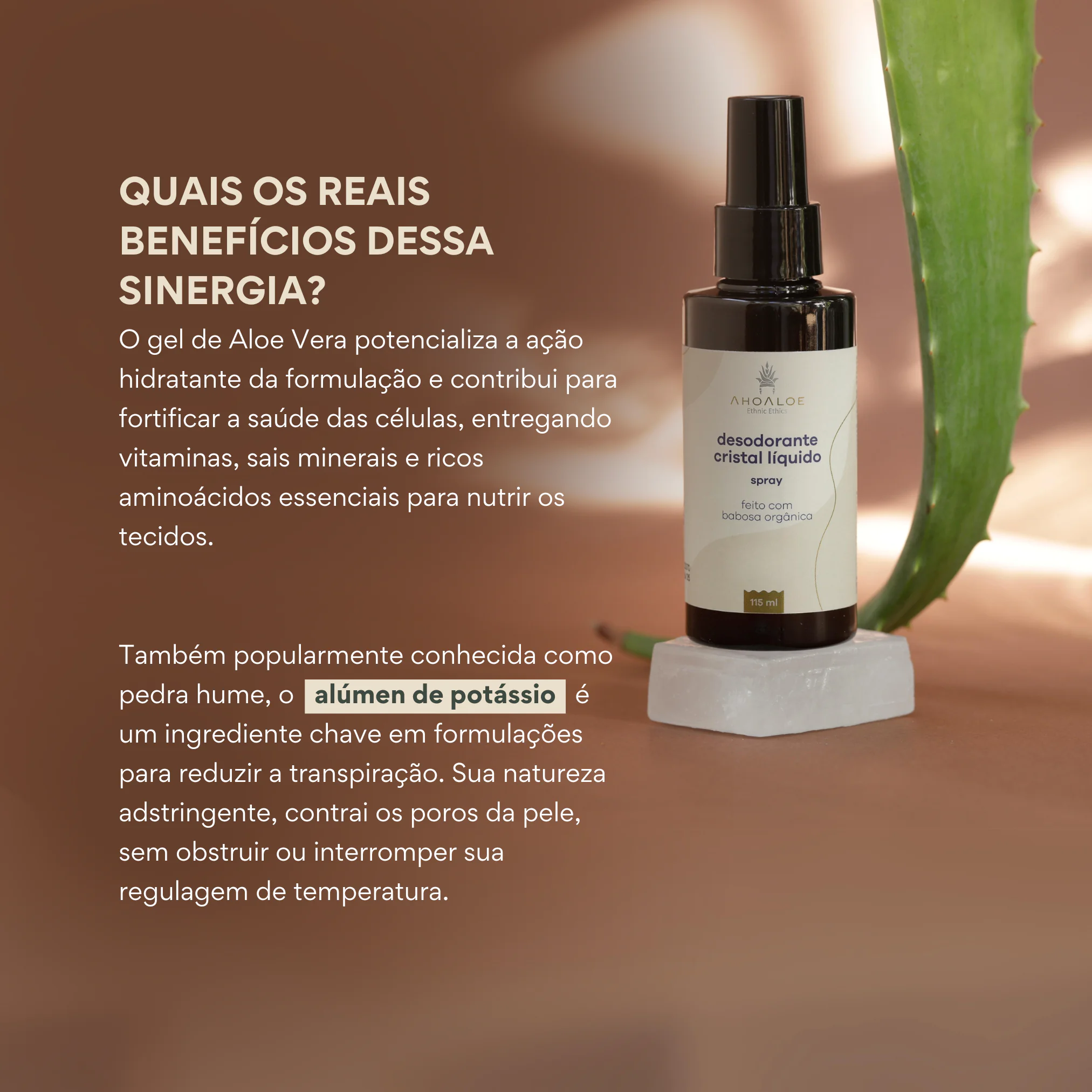 Desodorante Cristal Líquido - Alúmen de Potássio - 115ml - Imagem 4