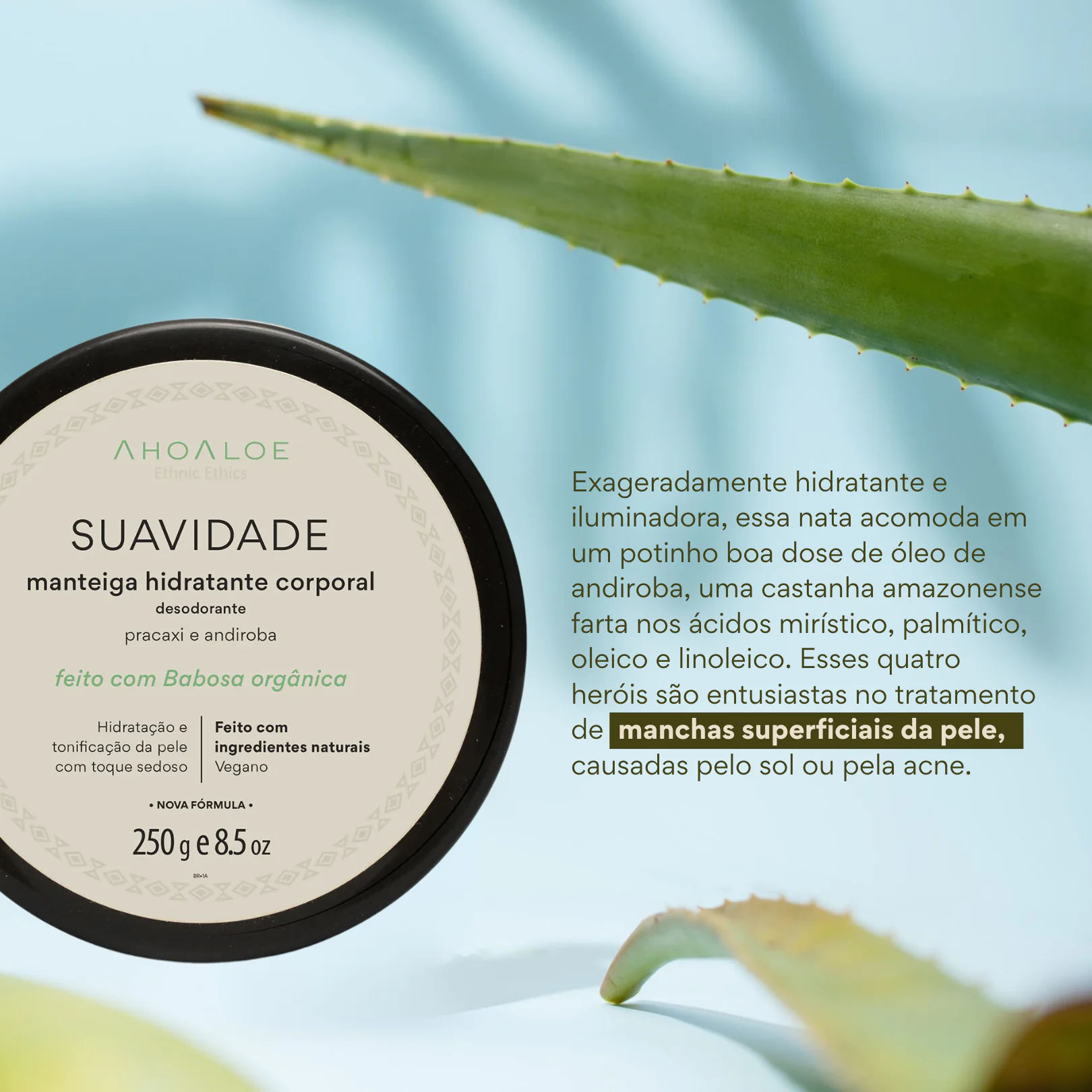 Manteiga Hidratante Corporal SUAVIDADE 250g - Pracaxi e Andiroba - Imagem 3