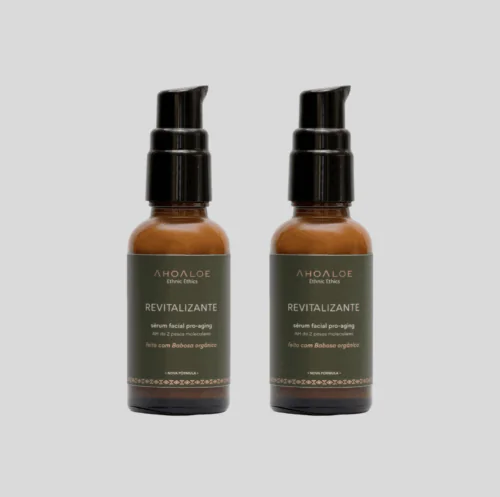 2 x Sérum Facial Pro-aging com Aloe Vera REVITALIZANTE - 30ml - Ácido Hialurônico
